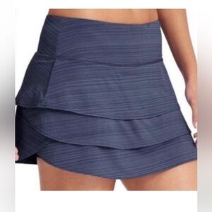 Athleta Blue Gray Heathered Blue Skort Size S